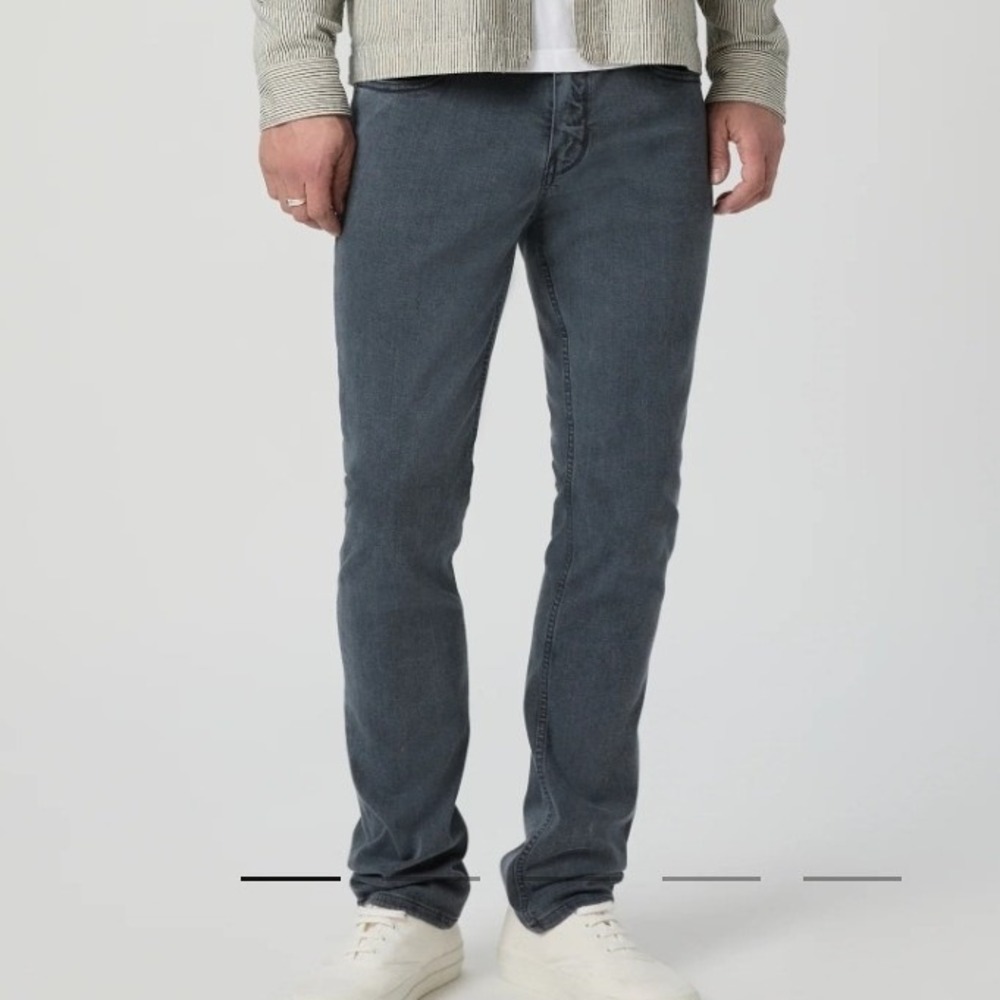 PAIGE Transcend Federal Slim Straight Jean Mens USA Slim Straight Leg Stretch 31